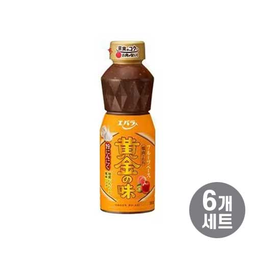 에바라 황금의 맛 진한 마늘 소스 360g 6개