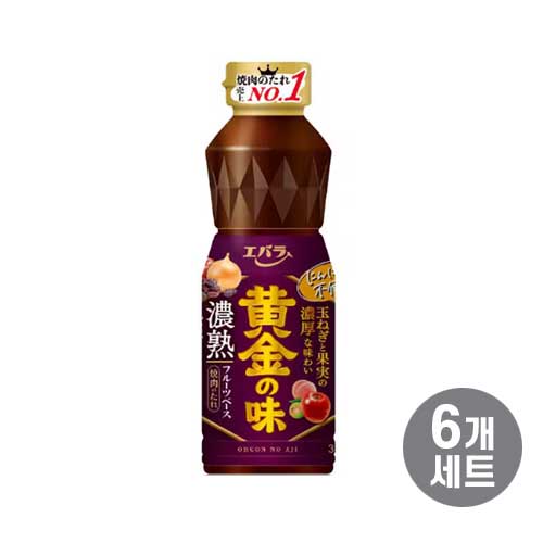에바라 황금의 맛 농후 숙성 소스 360g 6개