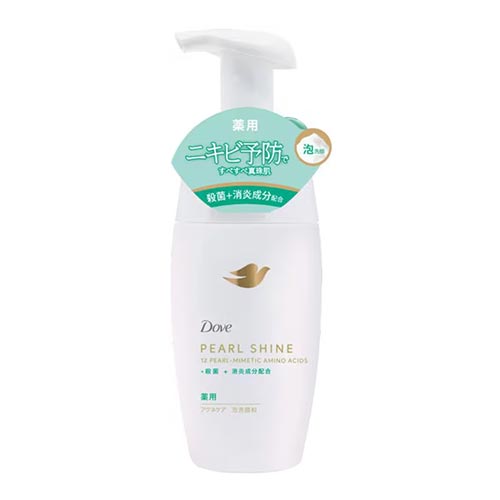 도브 펄샤인 약용 여드름 케어 거품 클렌징폼 170mL (펌프형)